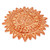 Ceramic wall art, 'Ancestor's Sun' - Aztec Sun-Themed Brown Ceramic Wall Art from Mexico