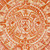 Ceramic wall art, 'Ancestor's Sun' - Aztec Sun-Themed Brown Ceramic Wall Art from Mexico