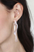 Sterling silver dangle earrings, 'Windy Ribbons' - Semi-Abstract Windy Sterling Silver Dangle Earrings