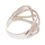 Sterling silver band ring, 'Windy Ribbons' - Semi-Abstract Windy Sterling Silver Band Ring