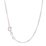 Natural flower and sterling silver pendant necklace, 'Lunar Feline' - Moon and Cat-Themed Natural Flower Round Pendant Necklace