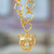 Gold-plated pendant necklace, 'Divine Jaguar' - High-Polished Jaguar-Themed 24k Gold-Plated Pendant Necklace