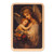 Decoupage wood plaque, 'Angel and Child' - Decoupage on Pinewood Antique Wall Plaque of Angel and Child