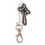 Zamac metal keychain, 'Silver Devotion' - High-Polished Cross-Themed Zamac Metal Keychain