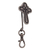 Zamac metal keychain, 'Noble Devotion' - Antique-Finished Cross-Themed Zamac Metal Keychain