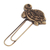 Zamac metal bookmark, 'Regal Carapace' - Antique-Finished Golden Zamac Metal Turtle Clip Bookmark