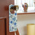Wood door hanger, 'Talavera Inspiration' - Wood Door Hanger with Talavera-Inspired Floral Motifs