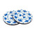 Wood coasters, 'Talavera Cheers' (pair) - Two Wood Coasters Hand-Painted in Talavera Style from Mexico