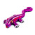 Escultura de alebrije de cerámica. - Escultura De Iguana Morada De Alebrije De Cerámica Pintada A Mano