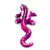 Escultura de alebrije de cerámica. - Escultura De Iguana Morada De Alebrije De Cerámica Pintada A Mano