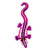 Escultura de alebrije de cerámica. - Escultura De Iguana Morada De Alebrije De Cerámica Pintada A Mano