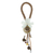 Braided door knob hanger, 'Sacred Charms' - Braided Glass Beaded Door Knob Hanger with Ribbon