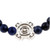 Pulsera elástica con colgante de cuentas de ojo de tigre para hombre - Pulsera elástica de ojo de tigre para hombre con colgante de sol plateado