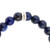 Pulsera elástica con colgante de cuentas de ojo de tigre para hombre - Pulsera elástica de ojo de tigre para hombre con colgante de sol plateado