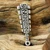 Colgante de plata de ley para hombre - Colgante de plata de Taxco con temática del club azteca Macuahuitl para hombre