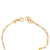 Gold-plated papier mache pendant bracelet, 'Little Miracle' - Gold-Plated Bracelet with Papier Mache Sacred Heart Pendant