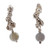 Labradorite dangle earrings, 'New Coral' - Ocean-Themed Labradorite Coral Dangle Earrings