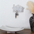 Marble key rack, 'Homey Secrets' - Minimalist House-Shaped White Marble Key Rack