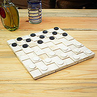 Marble checker set, Minimalist Battle