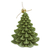 Wax candle, 'Merry Pine' - Nature-Themed Pine Tree-Shaped Paraffin Wax Candle with Bell