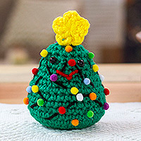 Crocheted decorative accent, Cute Christmas Tree