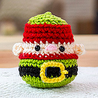 Crocheted decorative accent, Cute Elf