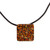 Decoupage pendant necklace, 'Magical Monarch' - Decoupage on Glass Monarch Butterfly Pendant Necklace