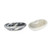 Marble catchall, 'Grey Finesse' - Grey and White Natural Marble Catchall Hand-Carved in Mexico
