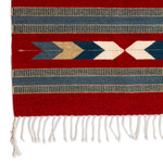 Zapotec wool rug, 'Russet Gem' (2.5x4) - Artisan-Made Zapotec-Themed Russet and Blue Wool Rug (2.5x4)