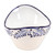 Talavera Ceramic Condiment Bowl, (Medium) - Tazón de condimento de cerámica de marfil y cerámica de tamaño mediano