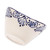 Talavera Ceramic Condiment Bowl, (Medium) - Tazón de condimento de cerámica de marfil y cerámica de tamaño mediano