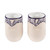 Talavera Ceramic Vumbler Glass - Hacienda Talavera estilo vaso de cerámica azul y marfil de cerámica