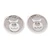 Silver cufflinks, 'Aquarius Totem' - Aquarius-Themed Modern Round Silver Cufflinks from Mexico