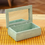 Decoupage jewelry box, 'Catrina Illusion' - Handmade Pinewood Jewelry Box with Catrina-Themed Decoupage