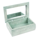 Decoupage jewelry box, 'Catrina Illusion' - Handmade Pinewood Jewelry Box with Catrina-Themed Decoupage