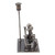 Recycled metal figurine, 'Lovers Bench' - Lovers on a Bench Eco-Friendly Recycled Metal Figurine