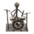 Recycled metal figurine, 'Drums Star' - Drummer-Themed Eco-Friendly Recycled Metal Figurine
