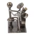 Recycled metal figurine, 'Drums Star' - Drummer-Themed Eco-Friendly Recycled Metal Figurine