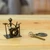 Recycled metal figurine, 'Drums Star' - Drummer-Themed Eco-Friendly Recycled Metal Figurine