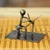 Recycled metal figurine, 'Architect at Work' - Recycled Metal Figurine of Architect Working on Plans