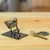 Recycled metal figurine, 'Architect at Work' - Recycled Metal Figurine of Architect Working on Plans