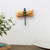 Wood magnet, 'Splendorous Fluttering' - Hand-Carved Pinewood Dragonfly Magnet in Golden and Green