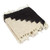 Wool coasters, 'Unique Stairs' (set of 4) - Zapotec Set of 4 Patterned Ivory and Black Wool Coasters