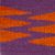 Wool coasters, 'Saffron Peaks' (set of 4) - Traditional 4-Piece Aubergine and Saffron Wool Coaster Set