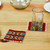 Wool coasters, 'Fiery Arrows' (set of 4) - Handmade Set of 4 Zapotec-Themed Wool Coasters from Mexico