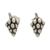 Sterling silver stud earrings, 'Harmonious Liquor' - Winegrape-Shaped Sterling Silver Stud Earrings from Mexico