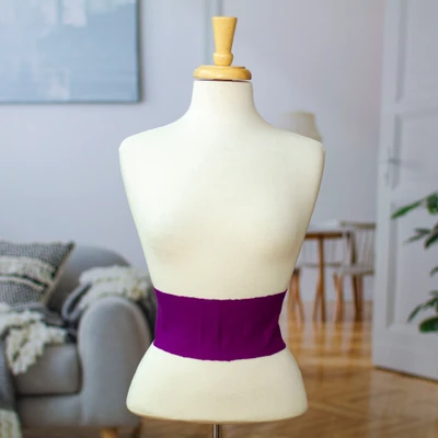 Cotton obi wrap belt, 'Aubergine Status' - Handloomed 100% Cotton Obi Wrap Belt in an Aubergine Hue