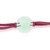 Art glass pendant bracelet, 'Sparkling Me' - Handcrafted Art Glass Pendant Bracelet with Faux Suede Cord