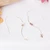 Sterling silver threader earrings, 'Blooming Eternity' - Floral Sterling Silver Threader Earrings Made in Mexico