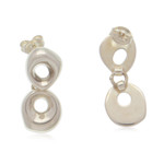 Sterling silver dangle earrings, 'Flawless Today' - Semi-Abstract High-Polished Sterling Silver Dangle Earrings